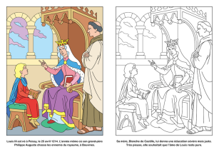 Coloriages histoire de saint Louis